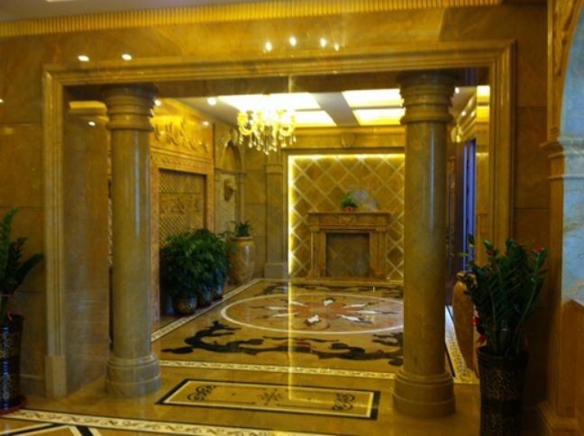 China Nature Imperial Gold Marble Interior design
