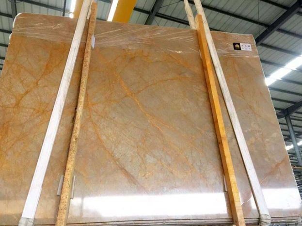China Nature Imperial Gold Marble Slab Own Quarry