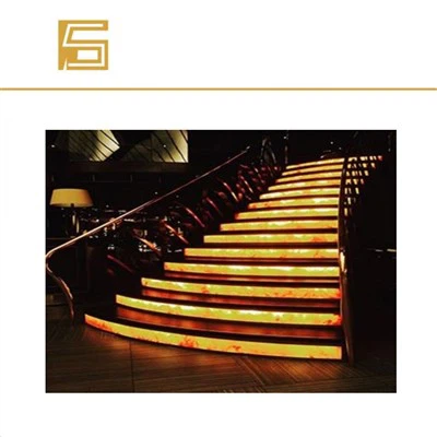Panells de pedra Lumi Led de marbre Terra de luxe blanc