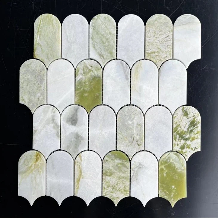 Mosaic de marbre blanc de Lexington Rajola de mosaic de marbre barat